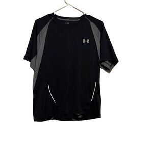 Under Armour Men's Black Short Sleeve Heat Gear Athleisure Shirt Size Medium